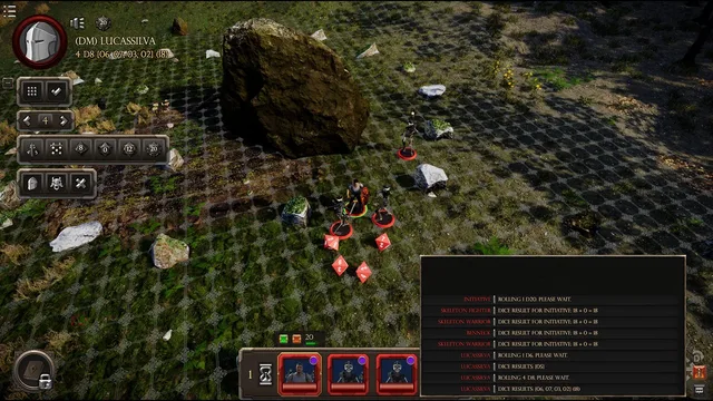 Roll the dice and see your results with modifiers and damage totals in real time.
